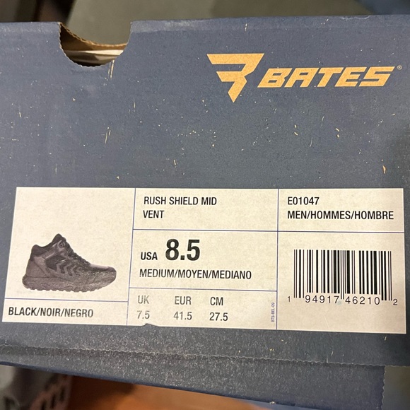 Bates Men's Rush Mid Shield Vent Military and Tactical Boot (NEW) - Picture 3 of 4